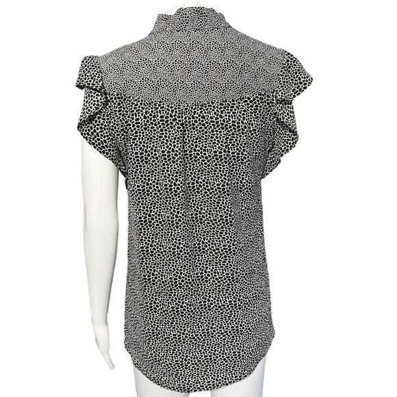 Michael Kors - Womens Ruffle Sleeve Top - Sz. SM - Picture 5 of 8